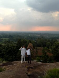 Luke enjoying some time away from the classroom