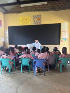 Luke teaching a class